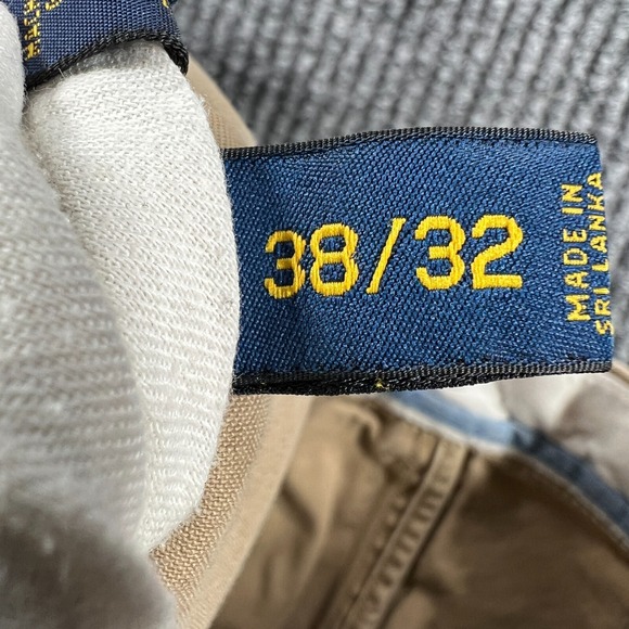 Polo Ralph Lauren Chino Pants Mens 38x32 Beige Classic Fit Casual Golf Outdoor - Picture 3 of 16